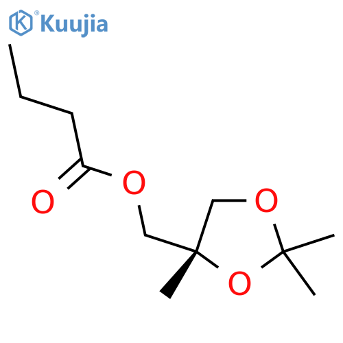 (S)-(2,2,4-Trimethyl-1,3-dioxolan-4-YL)methyl butyrate structure