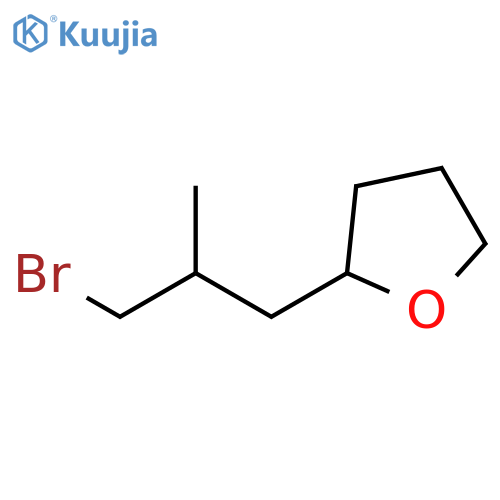 Furan, 2-(3-bromo-2-methylpropyl)tetrahydro- structure