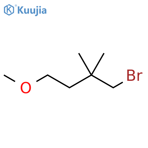 1-BROMO-4-METHOXY-2,2-DIMETHYLBUTANE structure