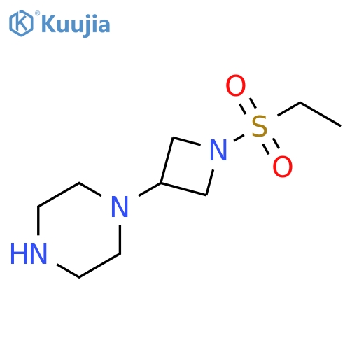 Piperazine, 1-[1-(ethylsulfonyl)-3-azetidinyl]- structure