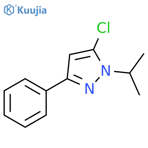 5-chloro-3-phenyl-1-(propan-2-yl)-1H-pyrazole structure