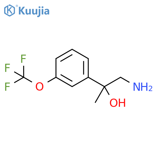 1-amino-2-3-(trifluoromethoxy)phenylpropan-2-ol structure