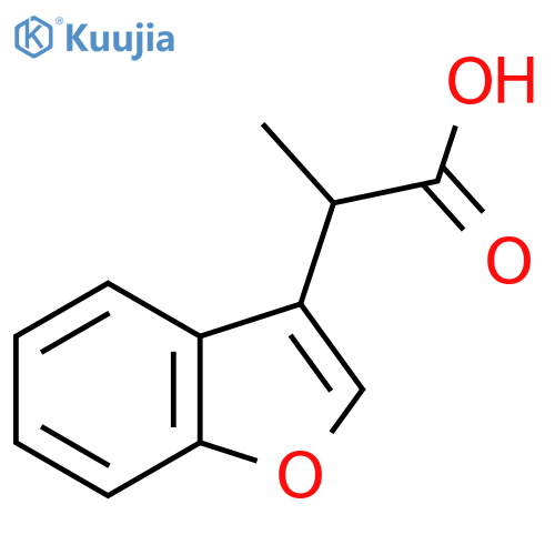 2-(1-benzofuran-3-yl)propanoic acid structure