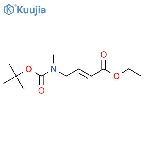 (E)-Ethyl 4-((tert-butoxycarbonyl)(methyl)amino)but-2-enoate structure