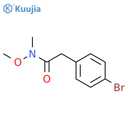 2-(4-bromophenyl)-N-methoxy-N-methylacetamide structure