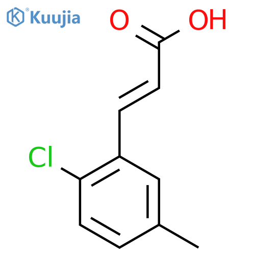 3-(2-chloro-5-methylphenyl)prop-2-enoic acid structure