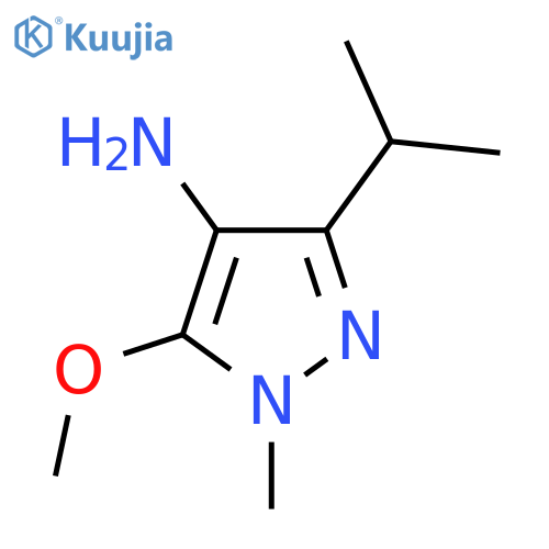 5-Methoxy-1-methyl-3-(propan-2-yl)-1h-pyrazol-4-amine structure