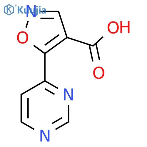 5-(pyrimidin-4-yl)-1,2-oxazole-4-carboxylic acid structure