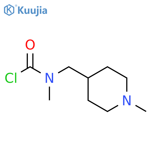 Carbamic chloride, N-methyl-N-[(1-methyl-4-piperidinyl)methyl]- structure