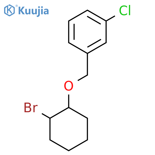 1-{(2-bromocyclohexyl)oxymethyl}-3-chlorobenzene structure