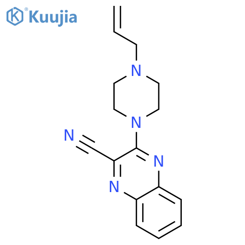 2-Quinoxalinecarbonitrile,3-[4-(2-propen-1-yl)-1-piperazinyl]- structure