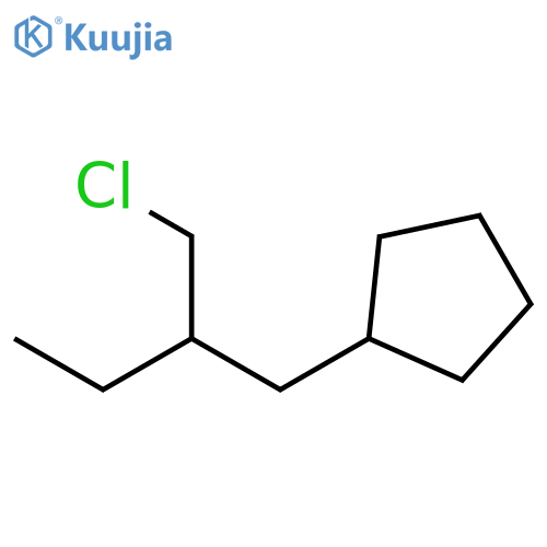 [2-(Chloromethyl)butyl]cyclopentane structure