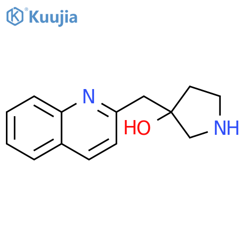 3-(quinolin-2-yl)methylpyrrolidin-3-ol structure