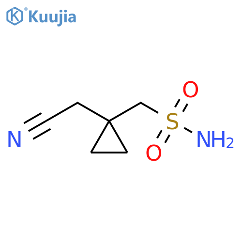 1-(cyanomethyl)cyclopropylmethanesulfonamide structure