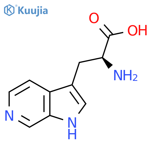 (2S)-2-amino-3-(1H-pyrrolo[2,3-c]pyridin-3-yl)propanoic acid structure