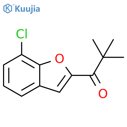 1-Propanone, 1-(7-chloro-2-benzofuranyl)-2,2-dimethyl- structure