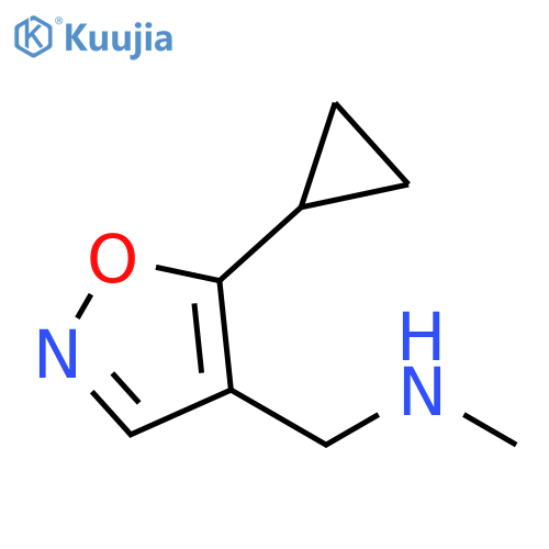 (5-cyclopropyl-1,2-oxazol-4-yl)methyl(methyl)amine structure