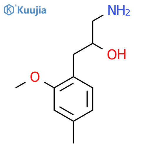 1-amino-3-(2-methoxy-4-methylphenyl)propan-2-ol structure