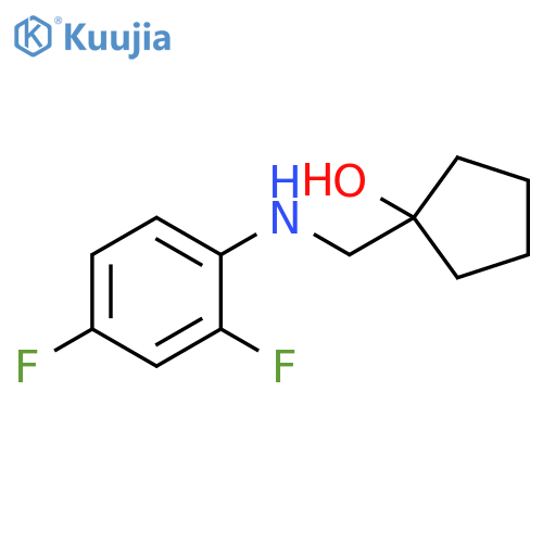 1-{(2,4-difluorophenyl)aminomethyl}cyclopentan-1-ol structure
