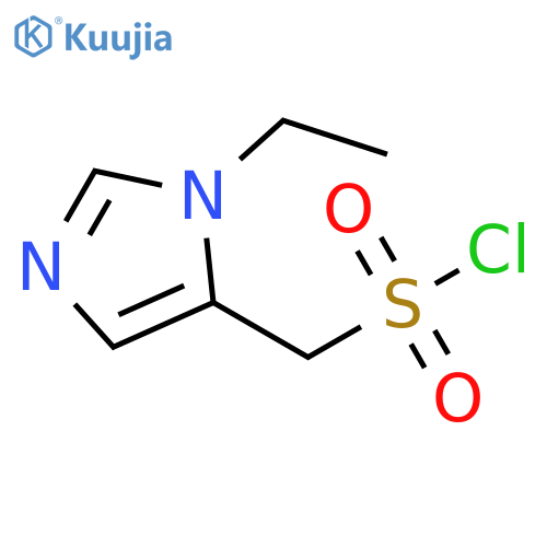 (1-ethyl-1H-imidazol-5-yl)methanesulfonyl chloride structure