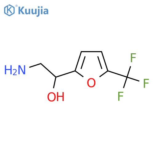 2-amino-1-5-(trifluoromethyl)furan-2-ylethan-1-ol structure