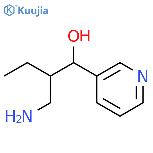 3-Pyridinemethanol, α-[1-(aminomethyl)propyl]- structure