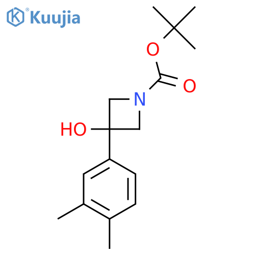 Tert-butyl 3-(3,4-dimethylphenyl)-3-hydroxyazetidine-1-carboxylate structure