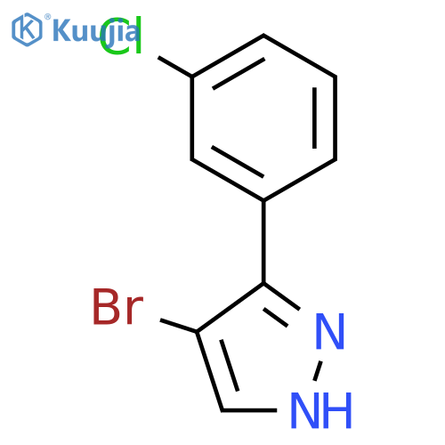 4-Bromo-5-(3-chlorophenyl)pyrazole structure