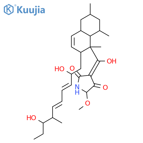 2H-Pyrrol-2-one,3-[[2-[(3E,5E)-2,8-dihydroxy-7-methyl-3,5-decadien-1-yl]-1,2,4a,5,6,7,8,8a-octahydro-1,6,8-trimethyl-1-naphthalenyl]carbonyl]-1,5-dihydro-4-hydroxy-5-methoxy- structure