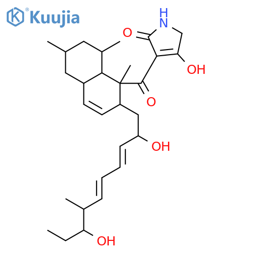 2H-Pyrrol-2-one,3-[[2-[(3E,5E)-2,8-dihydroxy-7-methyl-3,5-decadien-1-yl]-1,2,4a,5,6,7,8,8a-octahydro-1,6,8-trimethyl-1-naphthalenyl]carbonyl]-1,5-dihydro-4-hydroxy- structure