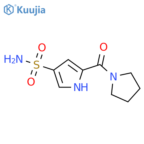 1H-Pyrrole-3-sulfonamide, 5-(1-pyrrolidinylcarbonyl)- structure