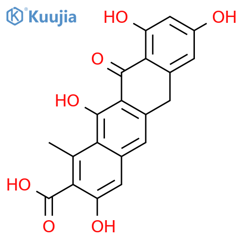 2-Naphthacenecarboxylicacid, 6,11-dihydro-3,8,10,12-tetrahydroxy-1-methyl-11-oxo- structure