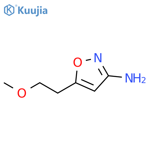 5-(2-methoxyethyl)-1,2-oxazol-3-amine structure