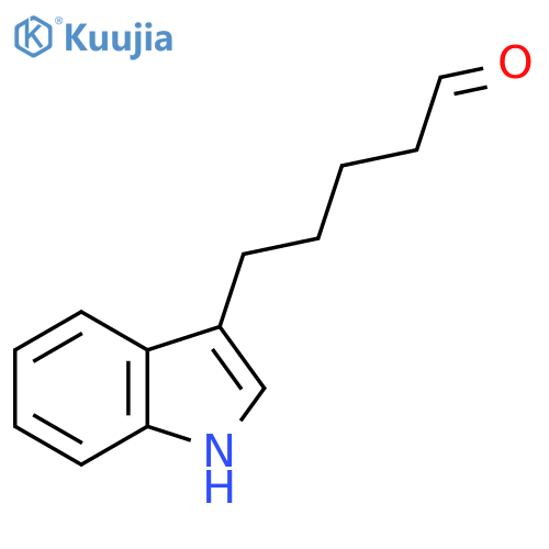 5-(1H-indol-3-yl)pentanal structure