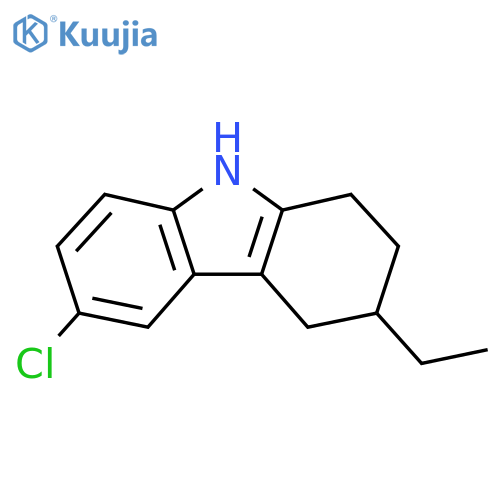 6-chloro-3-ethyl-2,3,4,9-tetrahydro-1H-carbazole structure