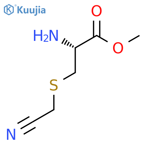 methyl (2R)-2-amino-3-[(cyanomethyl)sulfanyl]propanoate structure