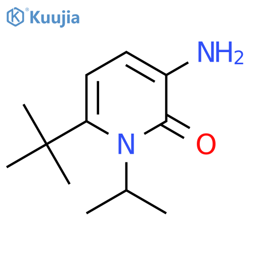 3-Amino-6-tert-butyl-1-(propan-2-yl)-1,2-dihydropyridin-2-one structure