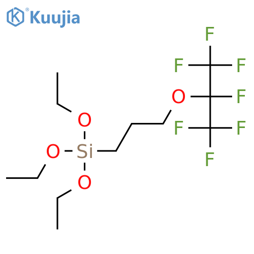 3-(heptafluoroisopropoxy)propyltriethoxysilane structure