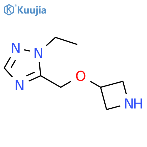 1H-1,2,4-Triazole, 5-[(3-azetidinyloxy)methyl]-1-ethyl- structure
