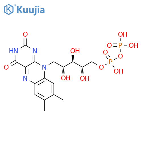 Riboflavin5'-(trihydrogen diphosphate) (9CI) structure