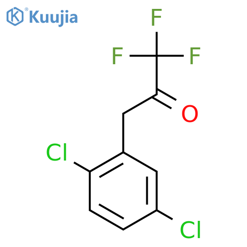 3-(2,5-dichlorophenyl)-1,1,1-trifluoropropan-2-one structure