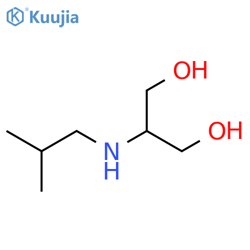 2-(2-methylpropyl)aminopropane-1,3-diol structure