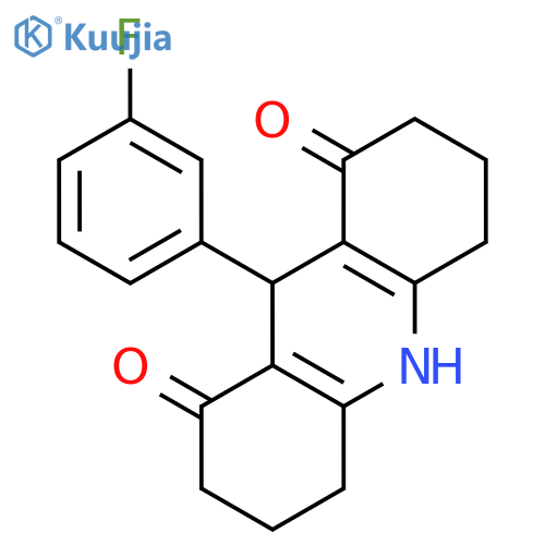 1,8(2H,5H)-Acridinedione, 9-(3-fluorophenyl)-3,4,6,7,9,10-hexahydro- structure