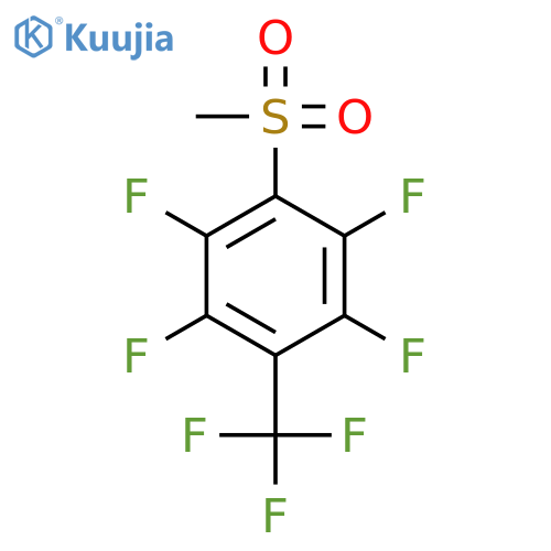Benzene, 1,2,4,5-tetrafluoro-3-(methylsulfonyl)-6-(trifluoromethyl)- structure