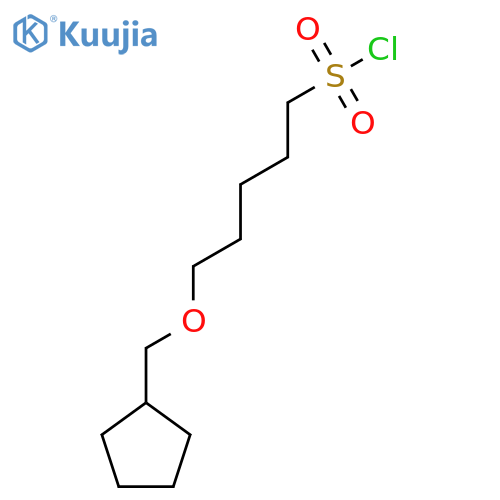 5-(cyclopentylmethoxy)pentane-1-sulfonyl chloride structure