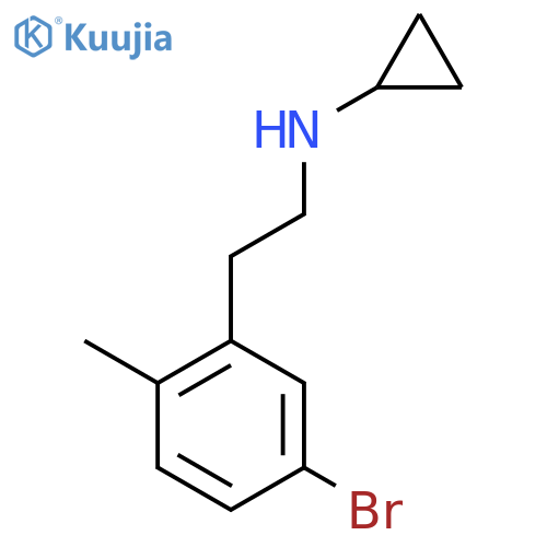 N-2-(5-bromo-2-methylphenyl)ethylcyclopropanamine structure
