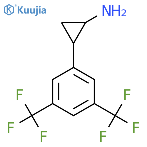 2-3,5-bis(trifluoromethyl)phenylcyclopropan-1-amine structure