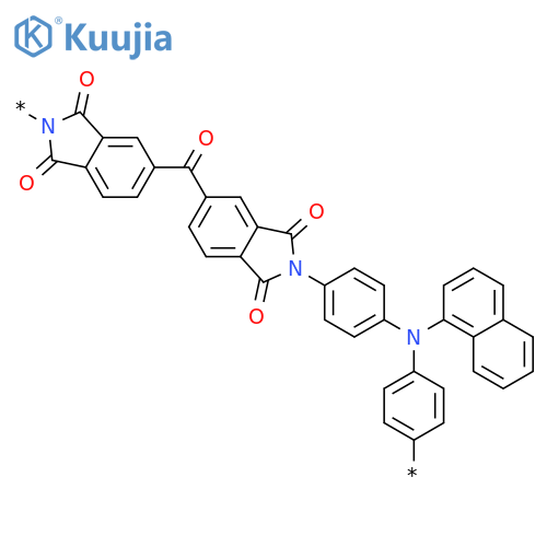 POLY[(1,3-DIHYDRO-1,3-DIOXO-2H-ISOINDOLE-2,5-DIYL)CARBONYL(1,3-DIHYDRO-1,3-DIOXO-2H-ISOINDOLE-5,2-DIYL)-1,4-PHENYLENE(1-NAPHTHALENYLIMINO)-1,4-PHENYLENE] structure