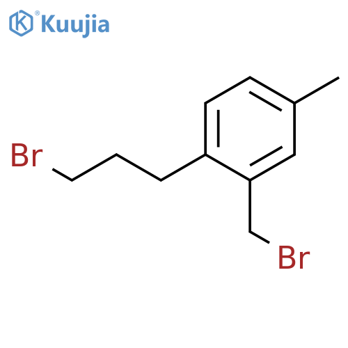 Benzene, 2-(bromomethyl)-1-(3-bromopropyl)-4-methyl- structure