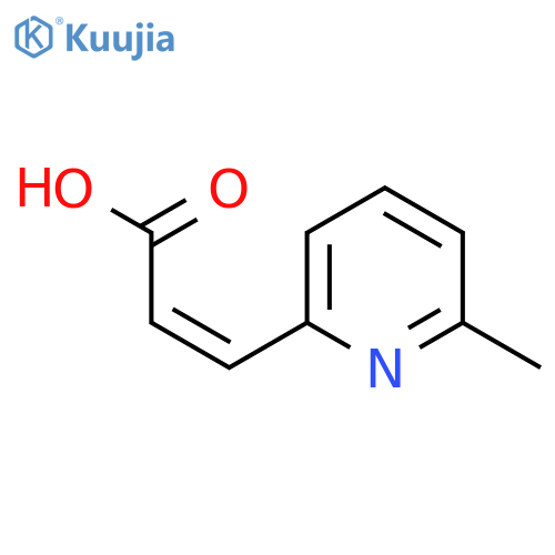 (2Z)-3-(6-Methylpyridin-2-yl)acrylic acid structure